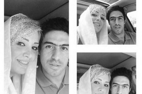 خسرو حیدری و همسرش / عکس