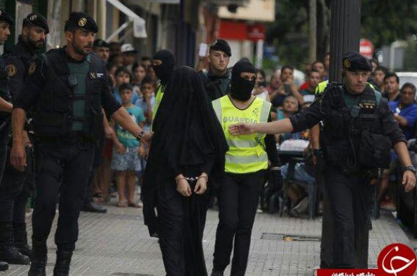 دختر ۱۸ ساله داعشی در اسپانیا دستگیر شد +تصاویر