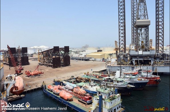 یارد ساخت  و تعمیر تأسیسات دریایی صنعت نفت در منطقه آزاد حمریه  - عصر نفت