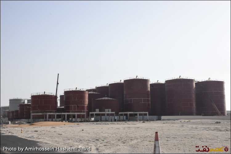مخازن در دست ساخت شرکت نفت ابوظبی برای ذخیره سوخت در امارت عجمان
