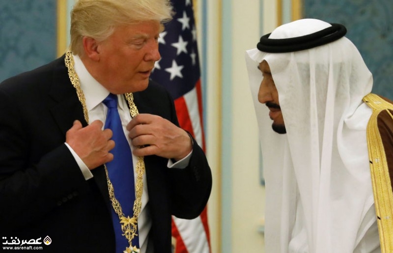 ترامپ و پادشاه عربستان - عصر نفت