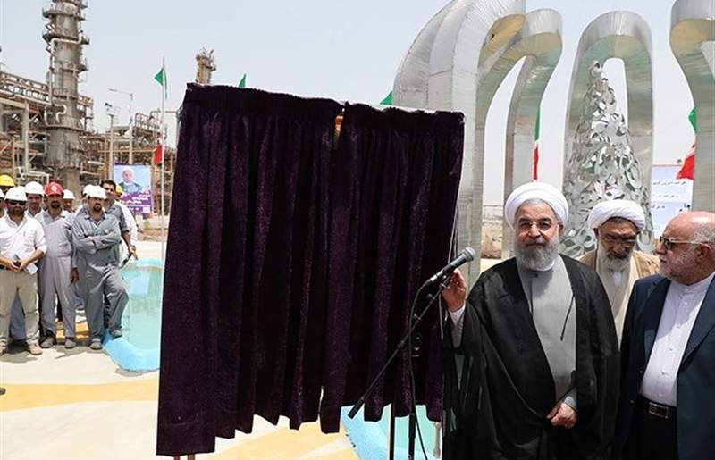 اظهارات روحانی در مراسم افتتاح فاز دوم پالایشگاه ستاره خلیج فارس