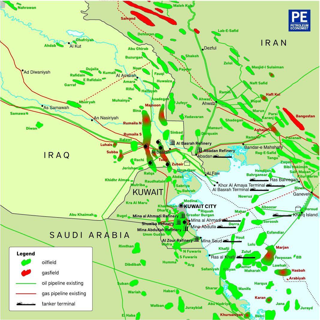 مهمترین میادین نفت و گاز شمال خلیج فارس