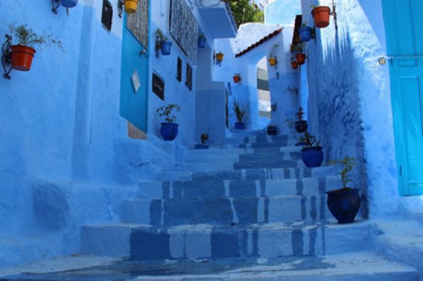 در این روستا همه چیز "آبی" رنگ است +عکس
